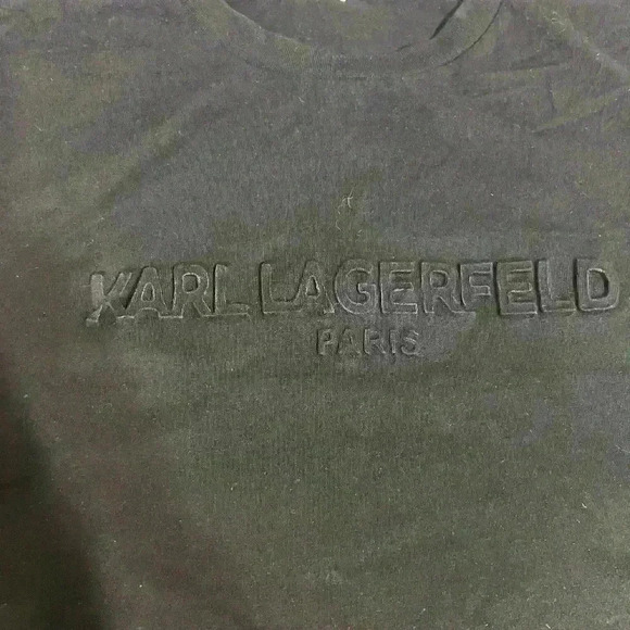 Karl Lagerfeld Paris Logo T, Short Sleeve Crew Neck - Picture 8 of 9